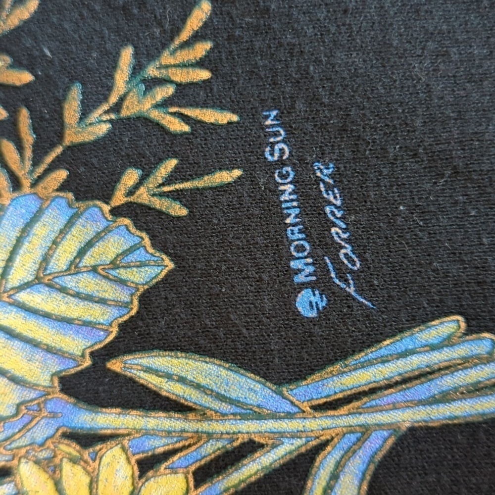 Nature's Garden By Morning Sun Forrer Vintage Floral Sweater Large - Picture 8 of 9